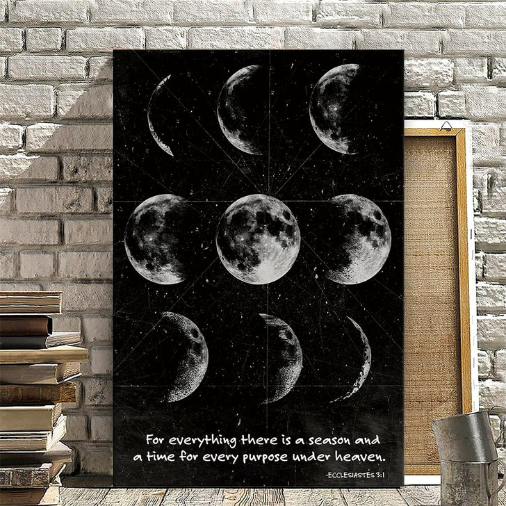 Ecclesiastes 3:1 A Time For Every Purpose Under Heaven Christian Canvas Prints Faith Canvas Bible Verse Canvas