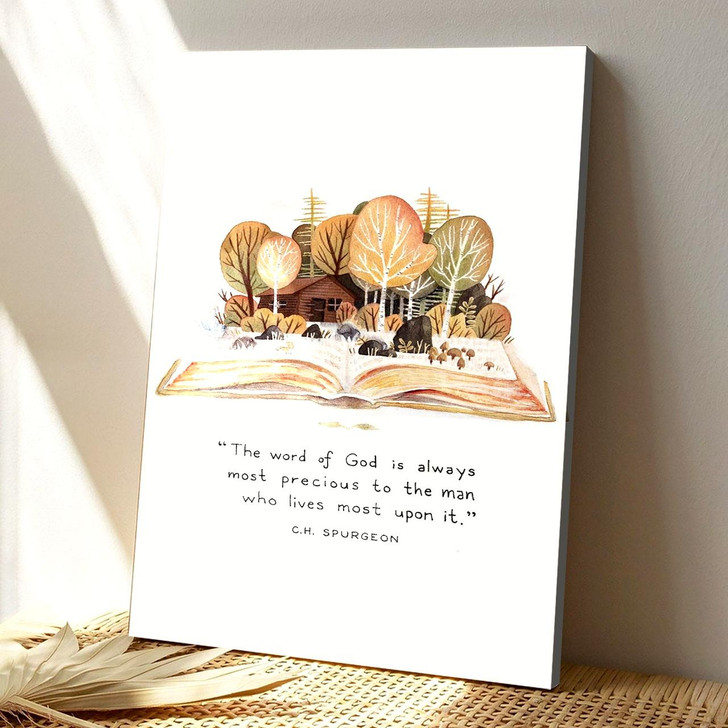 The Word Of God Is Always Most Precious To The Man Bible Verse Christian Canvas Prints Faith Canvas For Wisdom And Faith