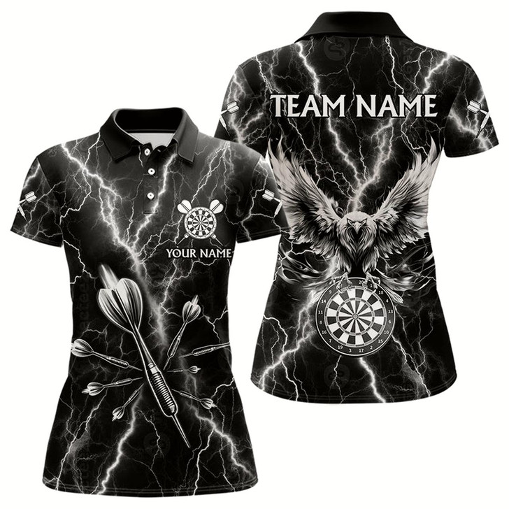 Goofygear Personalized Black White Darts Arrow Thunder Lightning Dart Shirt For Women Custom Eagle Dart Jerseys