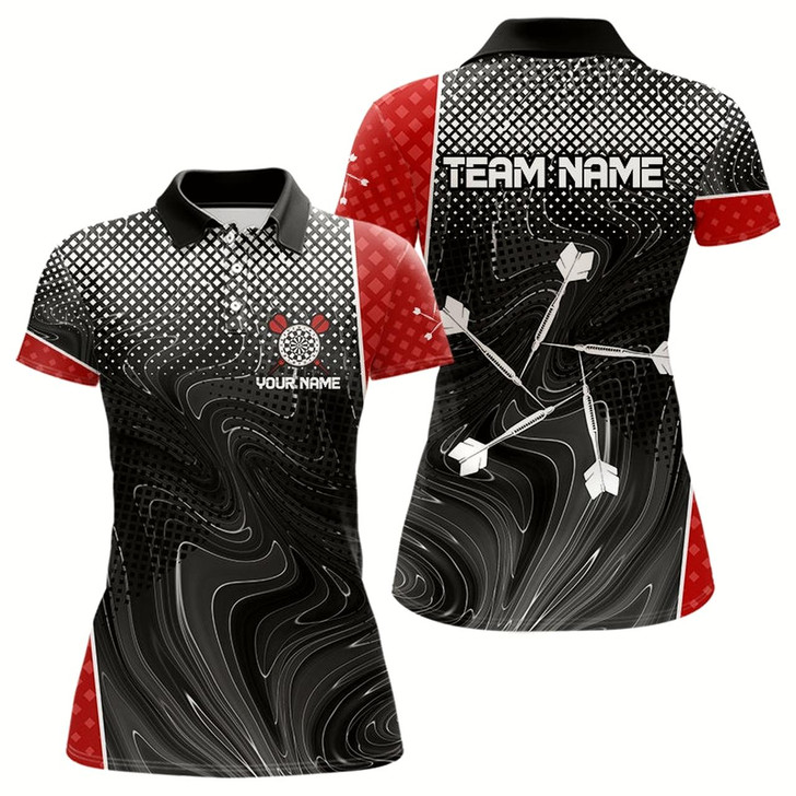 Goofygear White Dart Arrow Custom Hexagon Dart Shirts For Women, Dart Team Jerseys