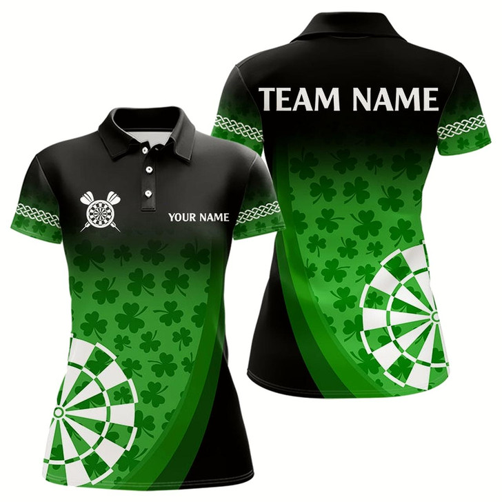 Goofygear Patrick Shamrock Dart Shirt With Pocket Option For Women Custom Dart Jersey