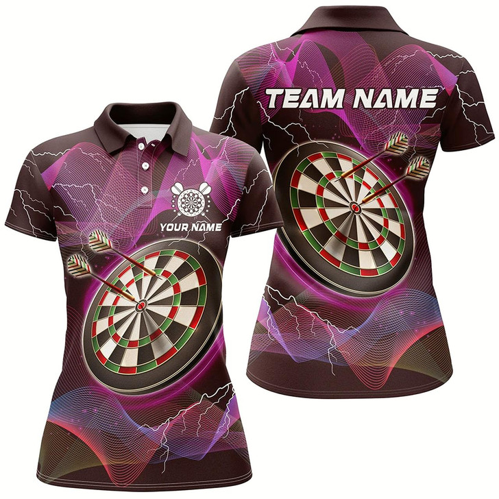 Goofygear Personalized Pink Dartboard 3D Printed Custom Women Darts Shirts, Darts Jerseys For Team Player