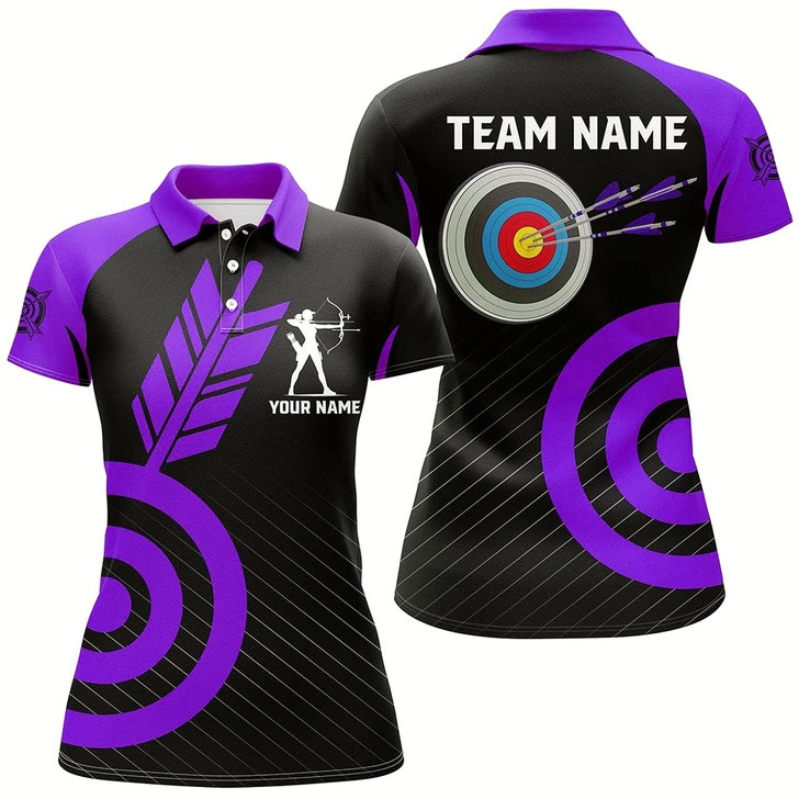Goofygear Personalized Purple Archery Jerseys For Women Custom Archery Shirts Team League Archery Uniform