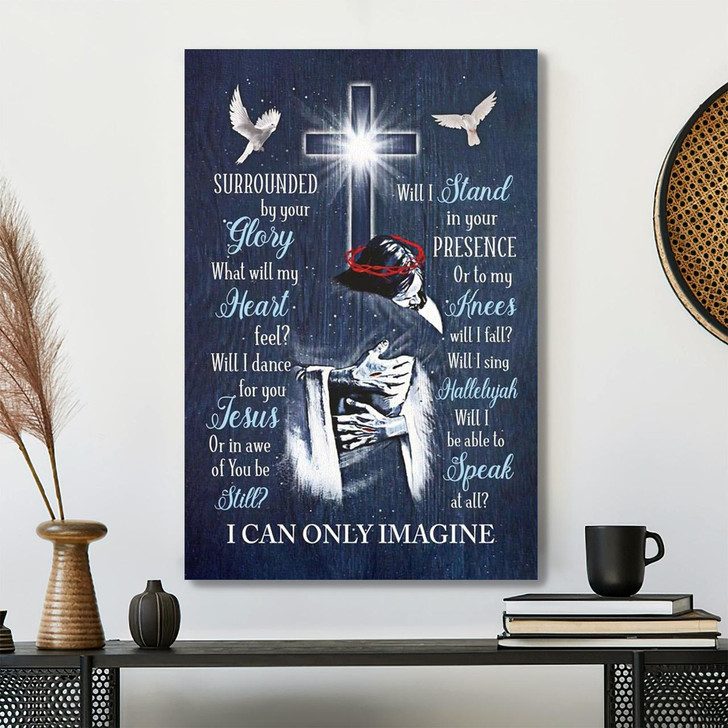 I Can Only Imagine Canvas Wall Art Featuring Bible Verse And Scripture For Inspirational Christian Decor