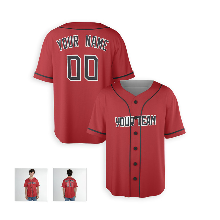 Personalized Men's Cleveland Guardians Baseball Jersey Red Alternate Style - Custom Team, Name & Number