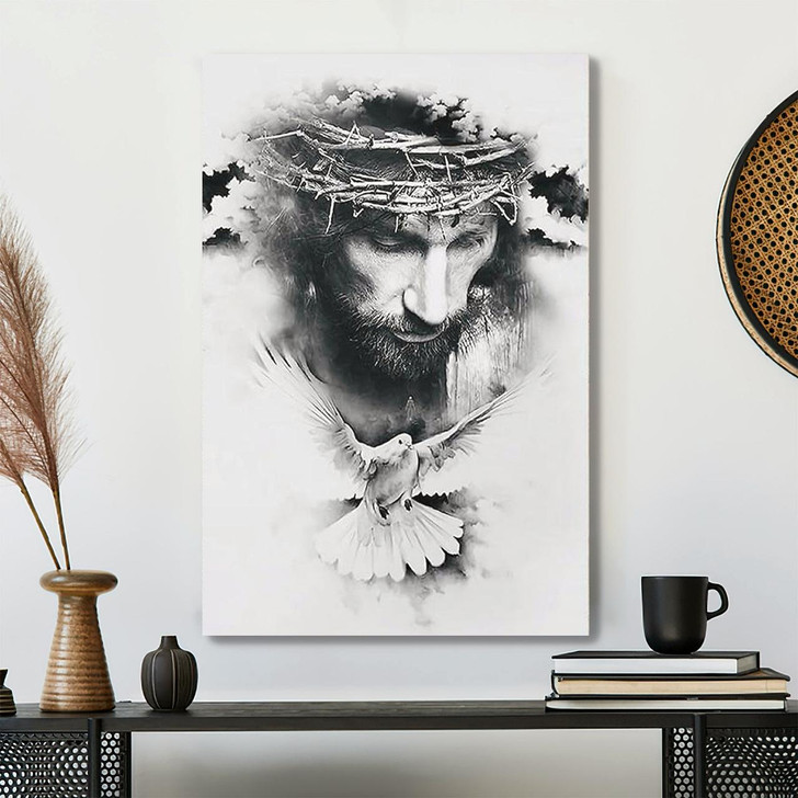 Jesus And Free Spiritual Canvas Wall Art With Bible Verse Perfect For Christian Home Decor