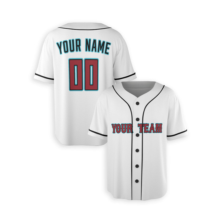 Personalized Men's Arizona Diamondbacks Baseball Jersey White Home Style - Custom Team, Name & Number