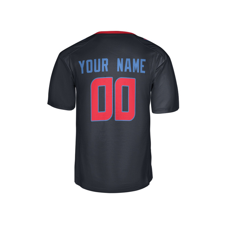 Personalized Men's Houston Texans Football Jersey Navy Alternate Game Style - Custom Team, Name & Number