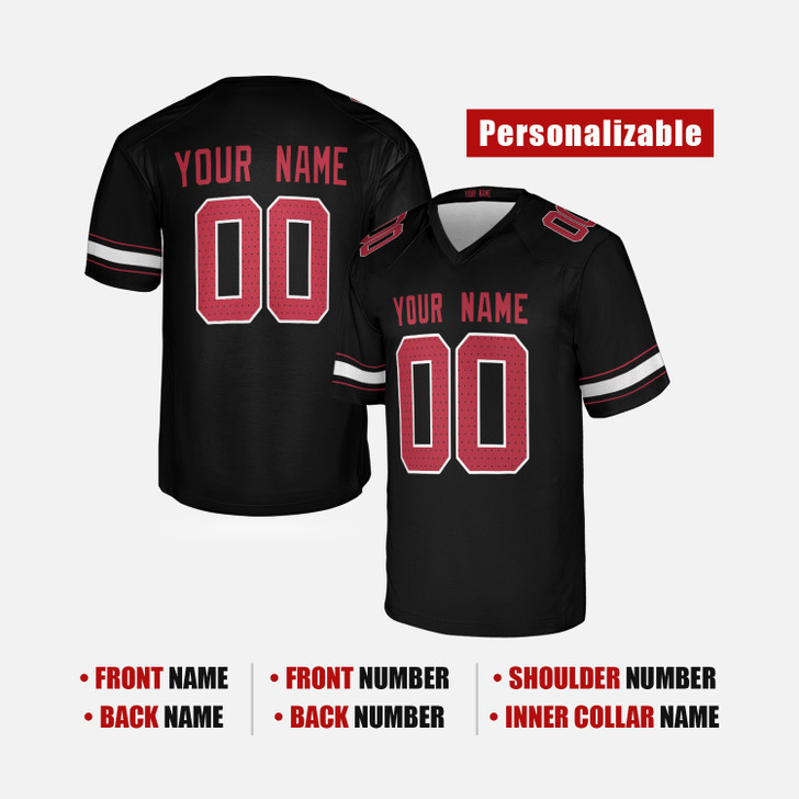 Personalized Men's Arizona Cardinals Football Jersey Black Alternate Style - Custom Name & Number