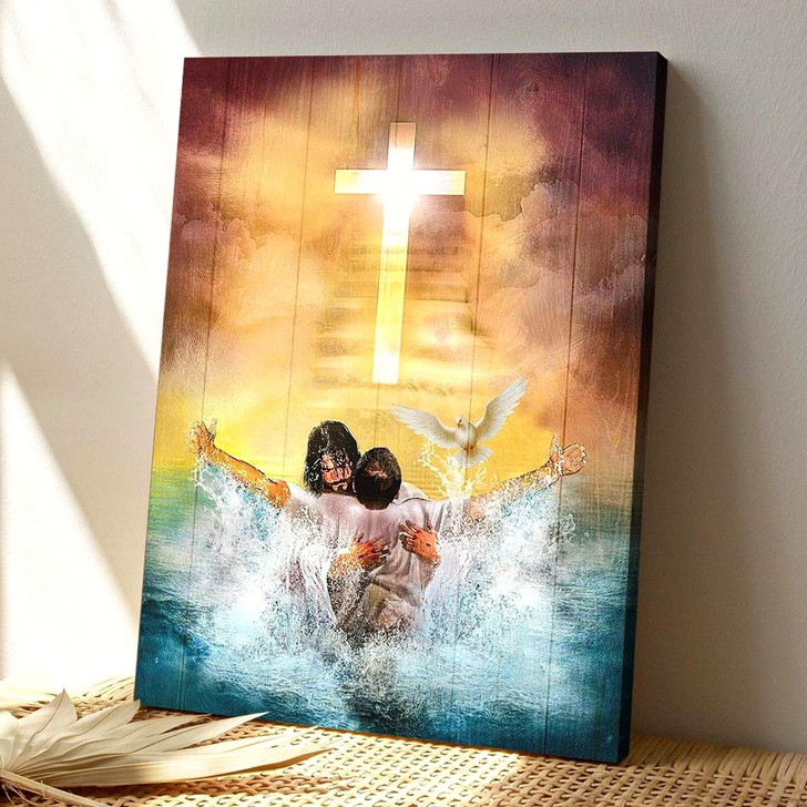Christian Canvas Wall Art Jesus Leading Me To A Peaceful Place Filled With His Unfailing Love And Grace Canvas Bible