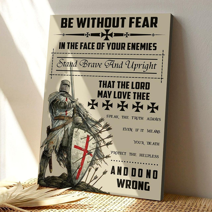 Bible Verse Canvas Painting Jesus Canvas Art Be Without Fear Encouraging Canvas Poster