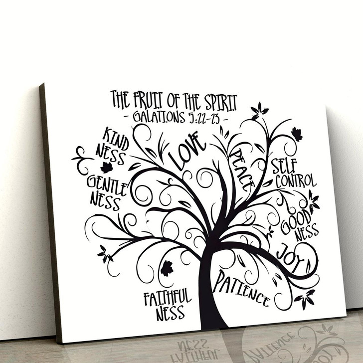 Fruit Of The Spirit Art On Canvas Galatians 5 2223 Poster To Print Jesus Christ Wall Art Gift