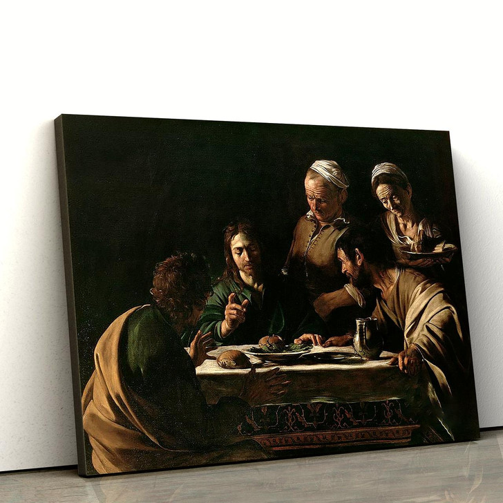 Supper At Emmaus Canvas Pictures Jesus Canvas Pictures Christian Wall Art Bible Verse Poster For Home