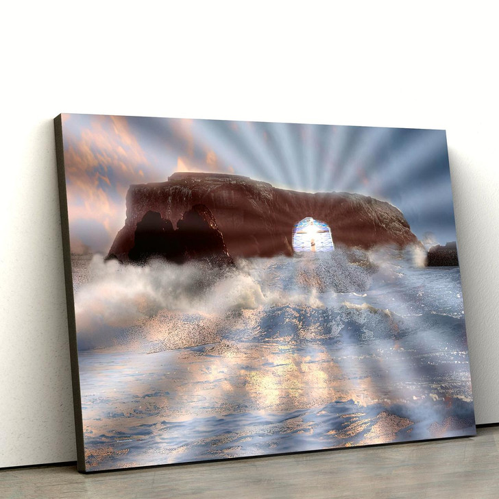 The Empty Tomb He Is Risen Canvas Pictures Easter Canvas Christian Canvas Wall Art
