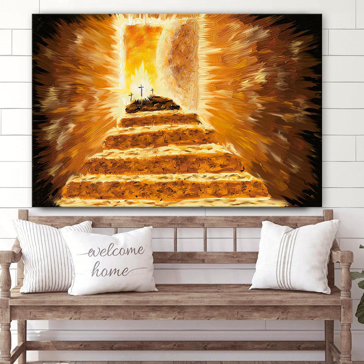 The Empty Tomb Canvas Pictures Easter Canvas Christian Canvas Wall Art Christian Inspirational Canvas Decoration