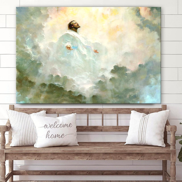 Jesus With Open Arms Canvas Pictures Jesus Christ Canvas Art Christian Canvas Wall Art