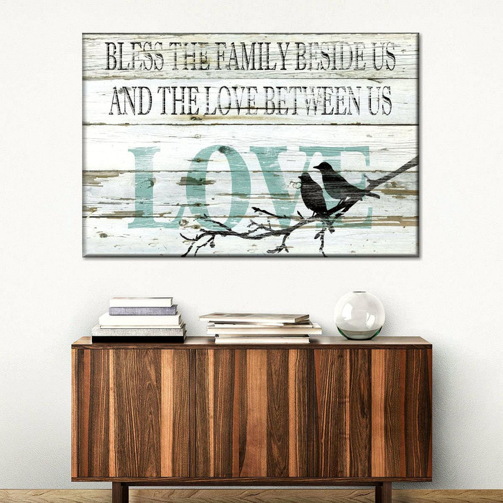 Love Between Us I Canvas Wall Art Christian Canvas Wall Art Religious Wall Art Canvas