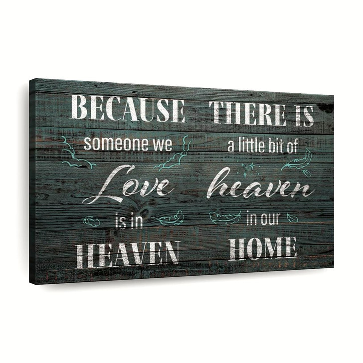 Heaven In Our Home Canvas Wall Art Christian Canvas Wall Art Religious Wall Art Canvas