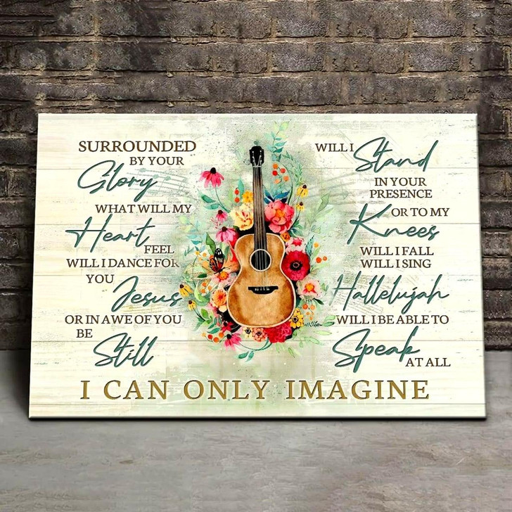 I Can Only Imagine Song Lyrics Wall Art Canvas Christian Wall Art Religious Wall Decor