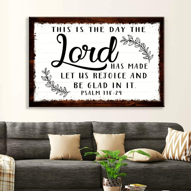 Christian Wall Art This Is The Day The Lord Has Made Wall Art Canvas Print Religious Wall Decor