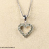 Moldavite Heart Pendant - Sterling Silver (MSP0172)