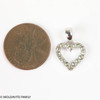 Moldavite Heart Pendant - Sterling Silver (MSP0172)