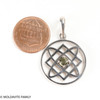 MOLDAVITE PENDANT - STERLING SILVER ( MSP0203)