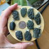 Moldavite Raw Pendant With Silver Hook - XL (RP003)
