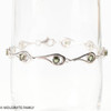 Moldavite Bracelet - Sterling Silver - Size M/L (MSB019)