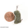 RAW MOLDAVITE PENDANT - STERLING SILVER - 5.2g (MSP0201I039)