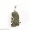 RAW MOLDAVITE PENDANT - STERLING SILVER - 5.2g (MSP0201I039)