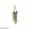 RAW MOLDAVITE PENDANT - STERLING SILVER - 2.5g (MSP0235I006)