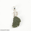 RAW MOLDAVITE / HERKIMER DIAMOND PENDANT - 5.7g (MSP0121I091)