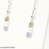 Earrings - Sterling Silver - Moldavite/Tanzanite/Herkimer (MSE0068)