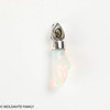 STERLING SILVER PENDANT - MOLDAVITE & OPAL (MSP0195I065)