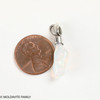 STERLING SILVER PENDANT - MOLDAVITE & OPAL (MSP0195I074)