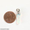 STERLING SILVER PENDANT - MOLDAVITE & OPAL (MSP0195I075)