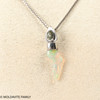 STERLING SILVER PENDANT - MOLDAVITE & OPAL (MSP0195I076)