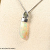 STERLING SILVER PENDANT - MOLDAVITE & OPAL (MSP0195I083)