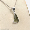 MOLDAVITE PENDANT - STERLING SILVER - 1.48g ( MSP0202I106 )
