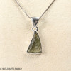 MOLDAVITE PENDANT - STERLING SILVER - 1.48g ( MSP0202I106 )