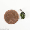 Oval Moldavite Pendant 7 x 9 mm (MSP0250)
