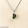 Oval Moldavite Pendant 7 x 9 mm (MSP0250)