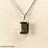 Rectangle Moldavite Pendant 7 x 9 mm (MSP0251)