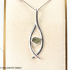 MOLDAVITE PENDANT - STERLING SILVER - 2.94g (MSP0252I001)