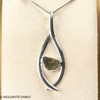 MOLDAVITE PENDANT - STERLING SILVER - 3.39g (MSP0252I008)