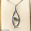 MOLDAVITE PENDANT - STERLING SILVER - 3.36g (MSP0252I009)