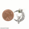 STERLING SILVER PENDANT WITH MOLDAVITE (MSP0254)