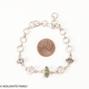 Sterling Silver Bracelet - Moldavite, Herkimer, Meteorite (MSB027)