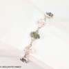 Sterling Silver Bracelet - Moldavite, Herkimer, Meteorite (MSB034)